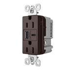 Legrand R26USBAC6DBCCV4 Dark Bronze Radiant 15a Tamper-resistant Ultra-fast Usb Type-a/c Outlet, Dark Bronze Image 5
