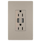 Legrand TM826USBNICC6 Nickel Radiant 15a Tamper-resistant Usb Outlet, Nickel Image 1