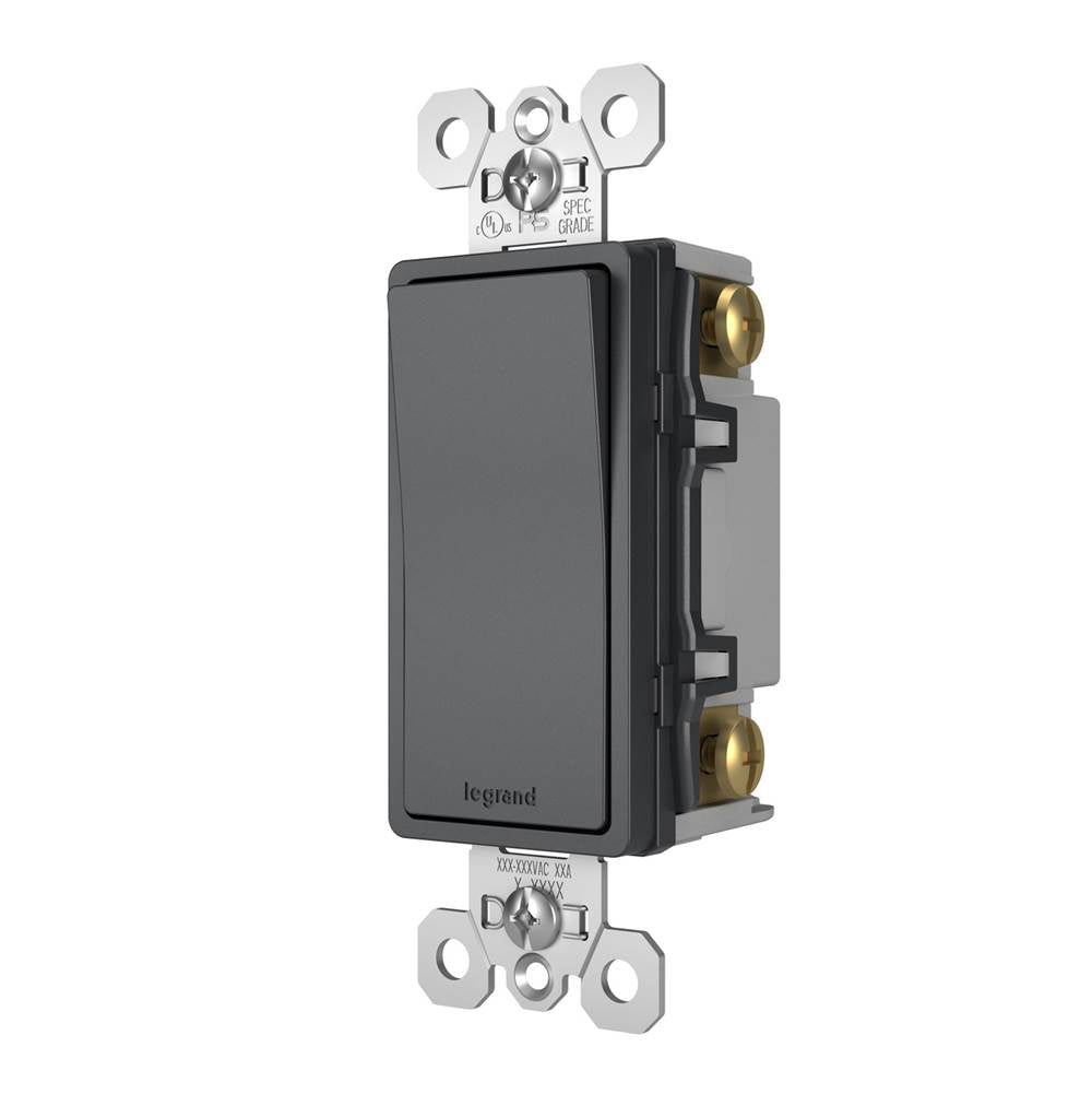 Legrand TM874GCC6 Graphite Radiant 15a 4-way Switch, Graphite Image 2