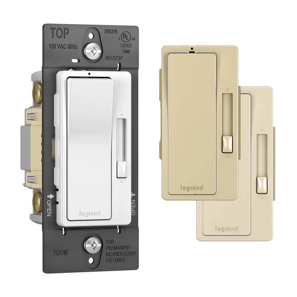 Legrand Radiant Incandescent Pole/3-way Dimmer, Tri Color (wh, Iv, La)