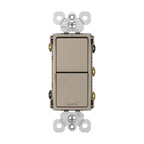 Legrand RCD33NICC6 Nickel Radiant Two Single-pole/3-way Switches, Nickel Image 2