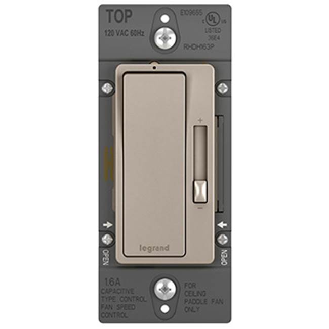 Legrand RHDH163PBCCCV4 Bi Color Radiant Single-pole/3-way Fan Speed Control, Bi-color Image 2