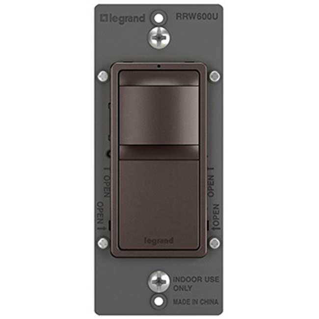 Legrand RRW600UBCCCV4 Dark Bronze Radiant Single-pole/3-way Occupancy Sensor, Dark Bronze Image 2