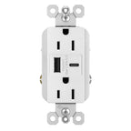 Legrand R26USBACW White Radiant 15a Tamper-resistant Usb Type A/c Outlet, White Image 4