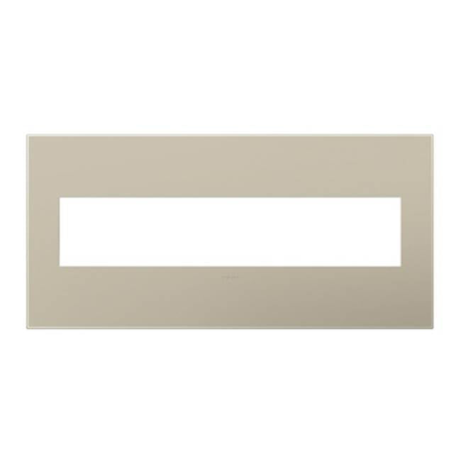 Legrand AWP5GTM1 Titanium Titanium, 5-gang Wall Plate Image 1