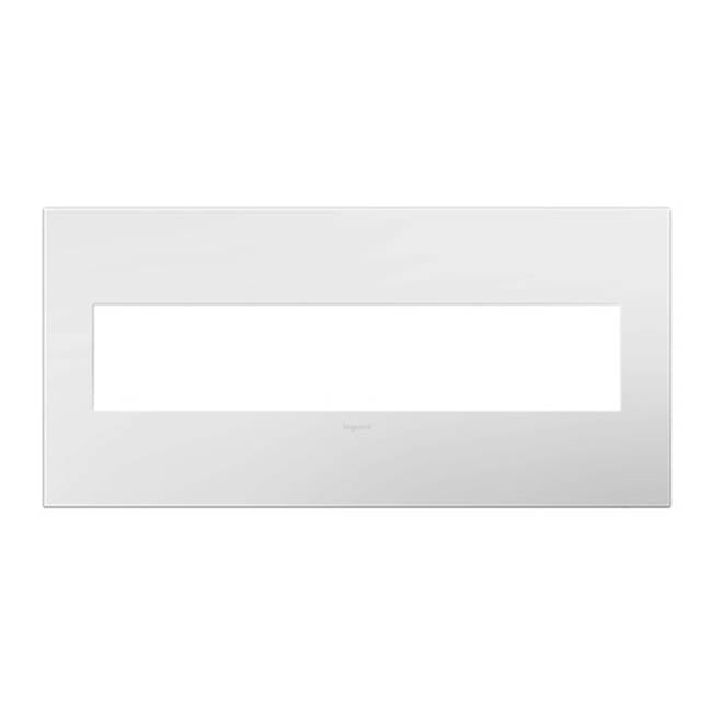 Legrand AWP5GWH1 Gloss White Gloss White, 5-gang Wall Plate Image 1