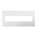 Legrand AWP5GWHW1 Gloss White Gloss White-on-white, 5-gang Wall Plate Image 1