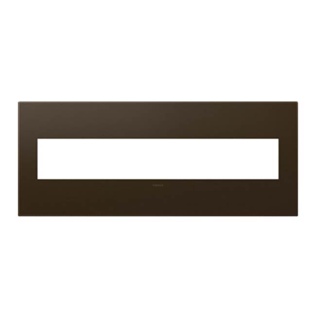 Legrand AWP6GBR1 Bronze Bronze, 6-gang Wall Plate Image 1