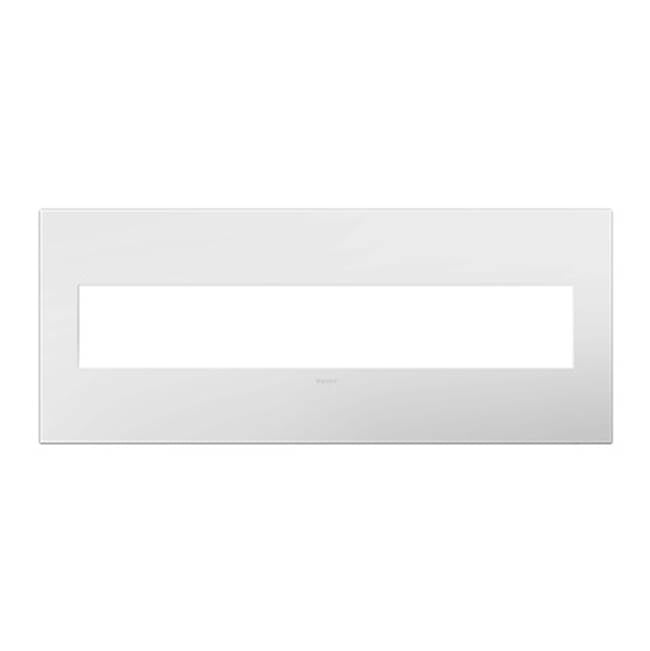 Legrand AWP6GWH1 Gloss White Gloss White, 6-gang Wall Plate Image 1