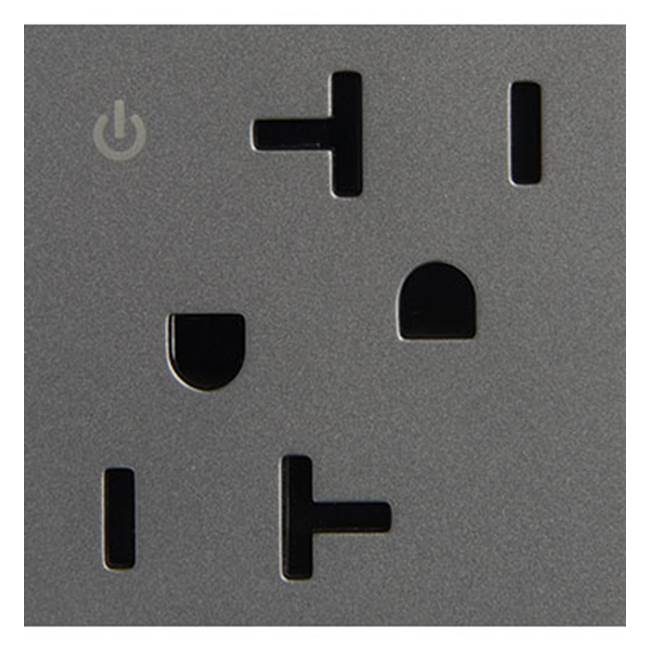 Legrand Adorne Tamper-resistant Dual Controlled Outlet, 20a