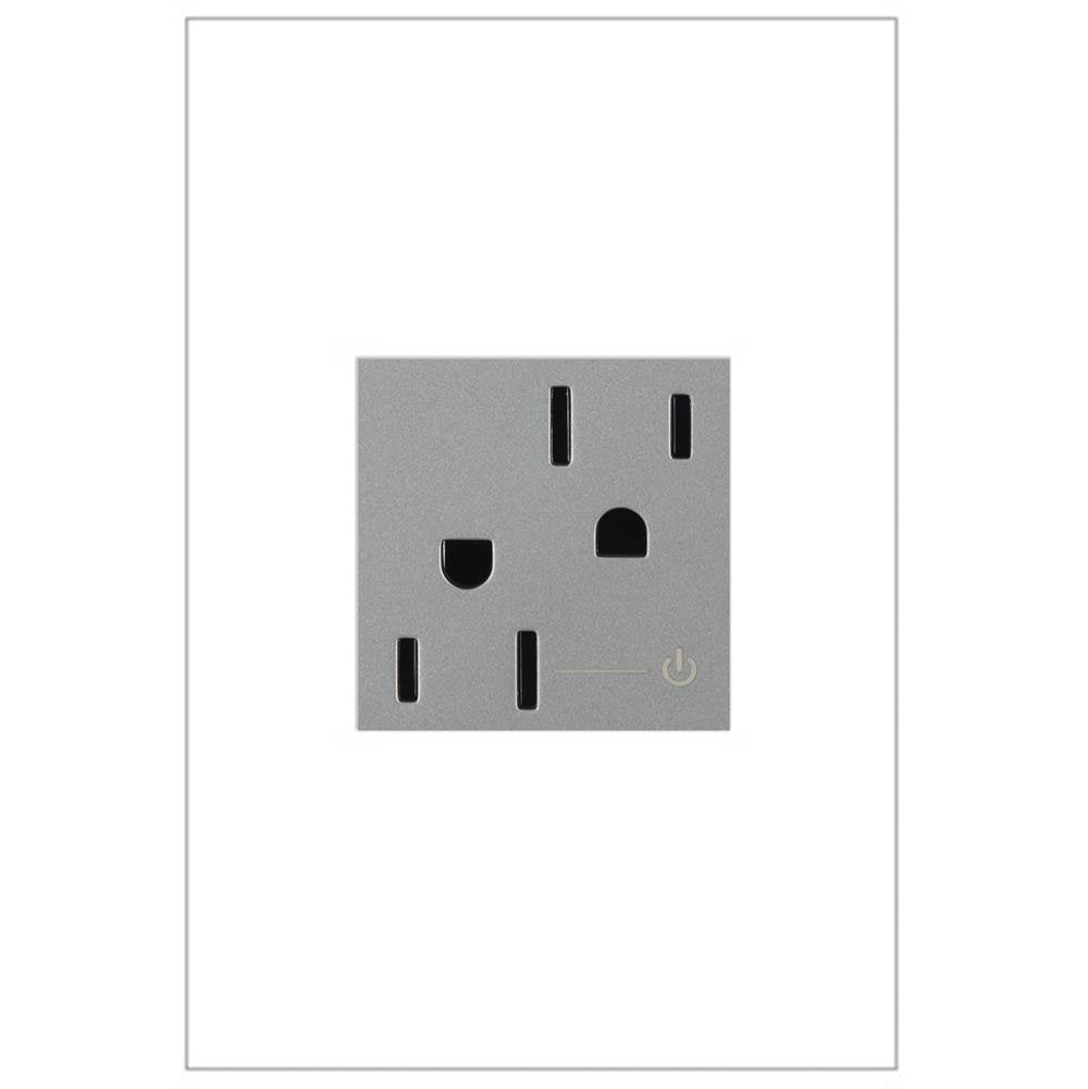 Legrand ARCH152M10 Magnesium Tamper-resistant Half Controlled Outlet Image 1