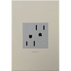 Legrand ARCH152M10 Magnesium Tamper-resistant Half Controlled Outlet Image 2