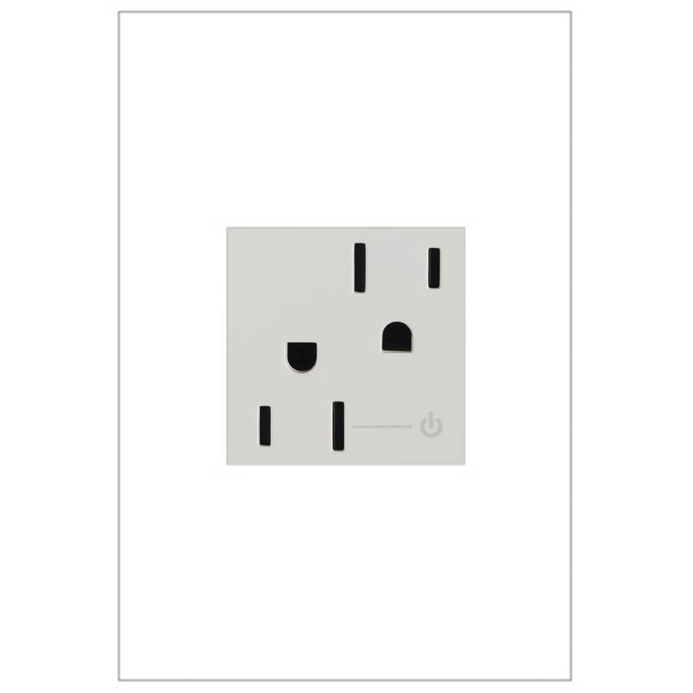 Legrand ARCH152W10 White Tamper-resistant Half Controlled Outlet Image 1