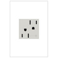 Legrand ARCH152W10 White Tamper-resistant Half Controlled Outlet Image 1