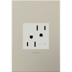 Legrand ARCH152W10 White Tamper-resistant Half Controlled Outlet Image 2