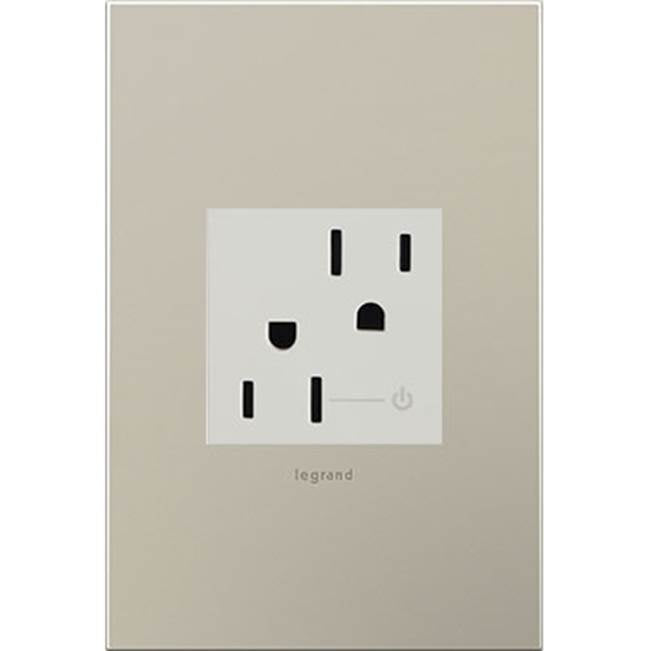Legrand ARCH152W10 White Tamper-resistant Half Controlled Outlet Image 2