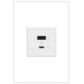 Legrand ARUSB2AC6W4 White Adorne Full-size, Hybrid Usb Outlet, A/c Usb Outlet, White Image 1