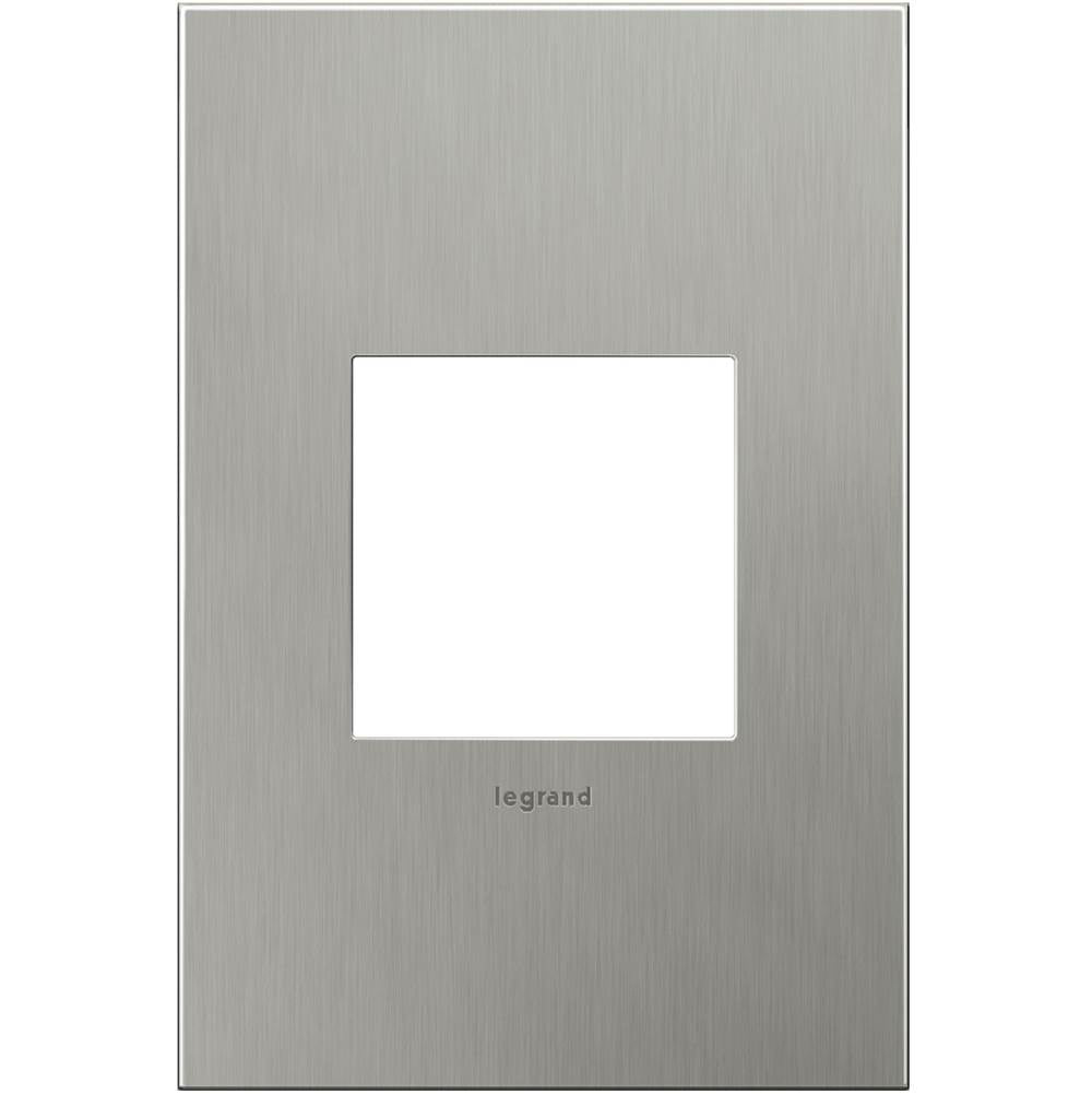 Legrand AWC1G2BS4 Brushed Stainless Steel Brushed Stainless Steel, 1-gang Wall Plate Image 1