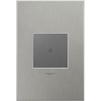 Legrand Adorne Brushed Stainless Steel, 1-gang Wall Plate
