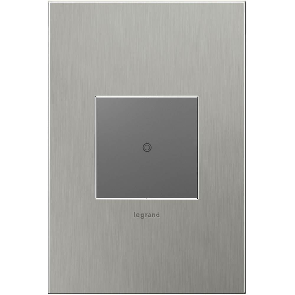 Legrand Adorne Brushed Stainless Steel, 1-gang Wall Plate