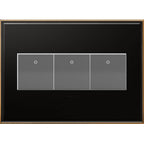 Legrand Adorne Brushed Stainless Steel, 3-gang Wall Plate