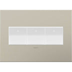 Legrand Adorne Brushed Stainless Steel, 3-gang Wall Plate