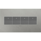 Legrand Adorne Brushed Stainless Steel, 4-gang Wall Plate