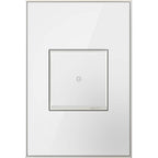 Legrand Adorne Mirror White-on-white,  1-gang Wall Plate