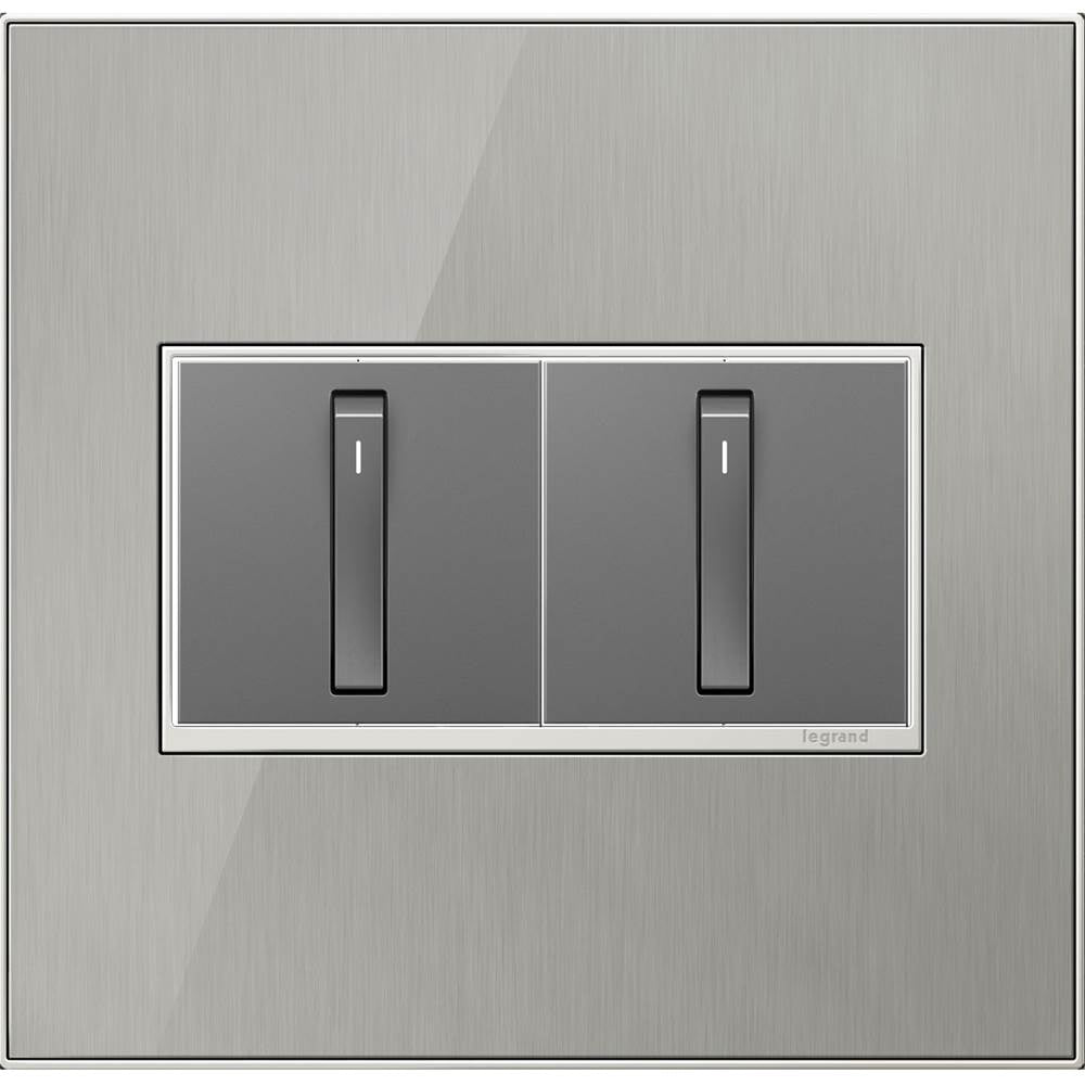 Legrand  Adorne Copper Two-gang Screwless Wall Plate