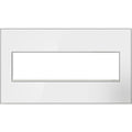 Legrand AWM4GMWW4 Mirror White Mirror White-on-white,  4-gang Wall Plate Image 1