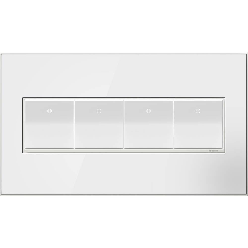 Legrand  Adorne Copper Four-gang Screwless Wall Plate