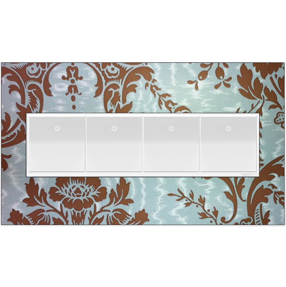 Legrand  Adorne Copper Four-gang Screwless Wall Plate