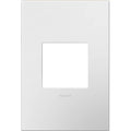 Legrand AWP1G2WHW10 Gloss White Gloss White-on-white, 1-gang Wall Plate Image 1