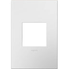 Legrand AWP1G2WHW10 Gloss White Gloss White-on-white, 1-gang Wall Plate Image 1