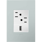 Legrand Adorne Pale Blue, 1-gang + Wall Plate
