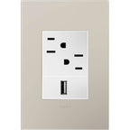 Legrand Adorne Pale Blue, 1-gang + Wall Plate