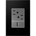 Legrand Adorne Pale Blue, 1-gang + Wall Plate
