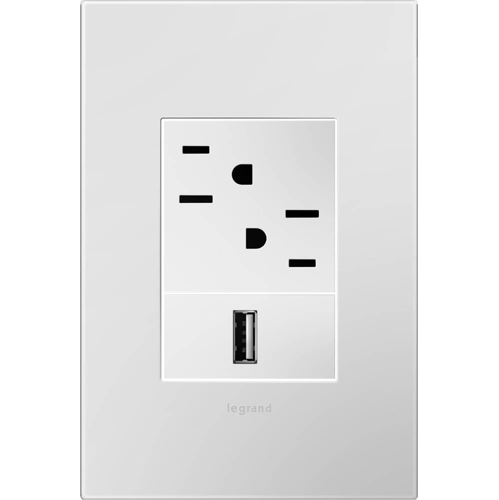 Legrand Adorne Pale Blue, 1-gang + Wall Plate