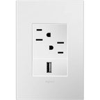 Legrand Adorne Pale Blue, 1-gang + Wall Plate