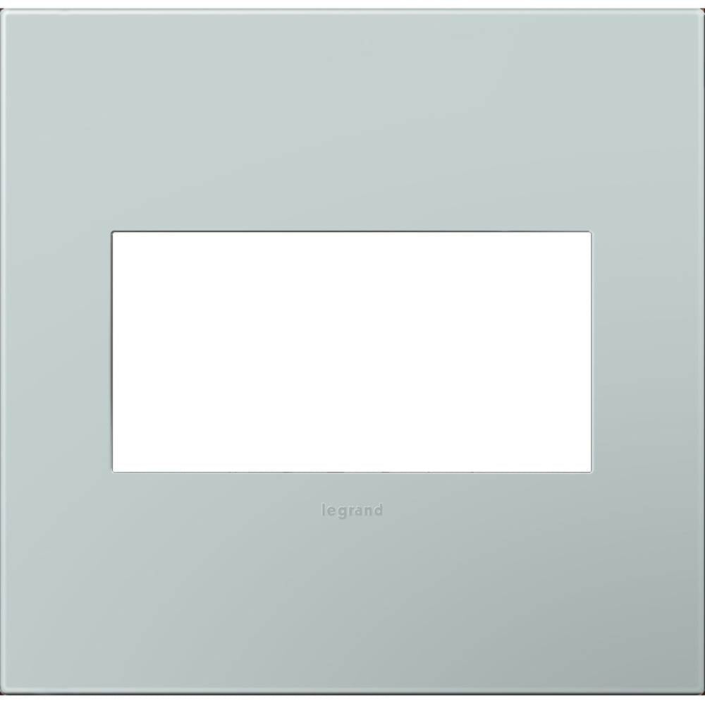 Legrand AWP2GBL4 Pale Blue Pale Blue, 2-gang Wall Plate Image 1