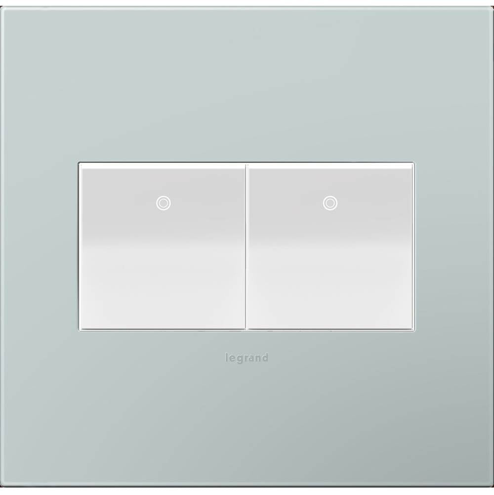 Legrand Adorne Pale Blue, 2-gang Wall Plate