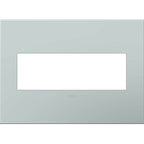 Legrand AWP3GBL4 Pale Blue Pale Blue, 3-gang Wall Plate Image 1