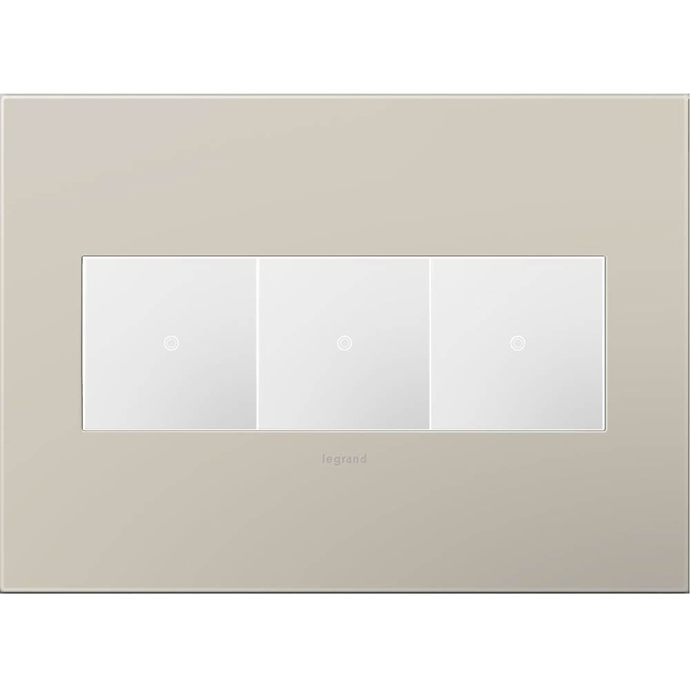 Legrand Adorne Pale Blue, 3-gang Wall Plate