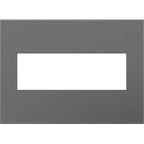 Legrand AWP3GMG4 Magnesium Magnesium, 3-gang Wall Plate Image 1