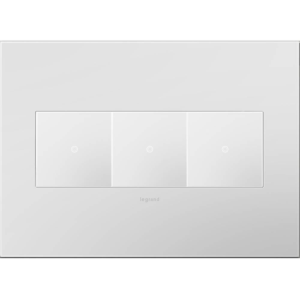 Legrand Adorne Pale Blue, 3-gang Wall Plate
