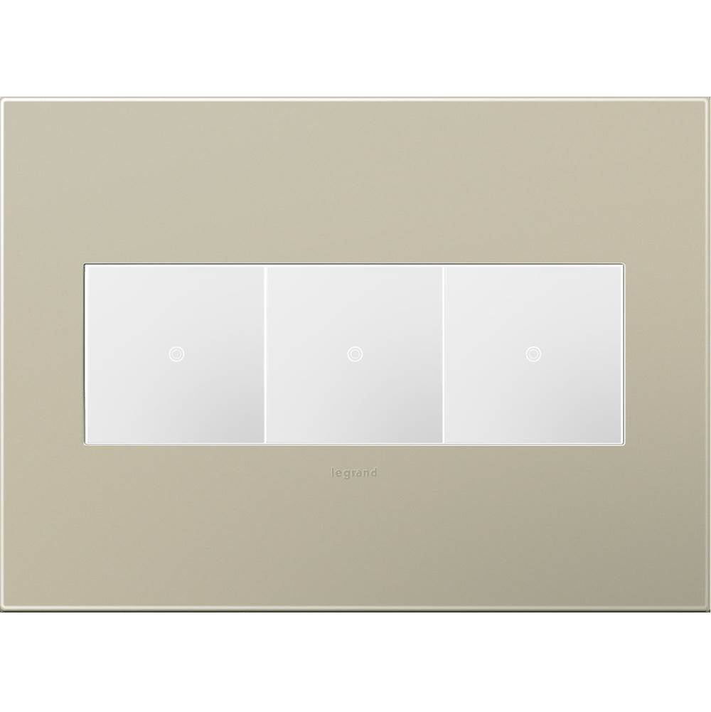 Legrand Adorne Pale Blue, 3-gang Wall Plate
