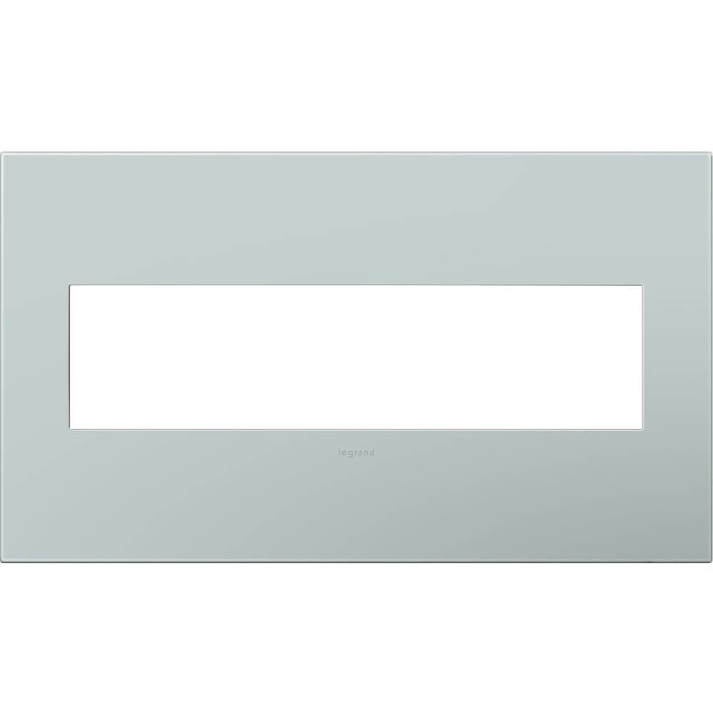 Legrand AWP4GBL4 Pale Blue Pale Blue, 4-gang Wall Plate Image 1
