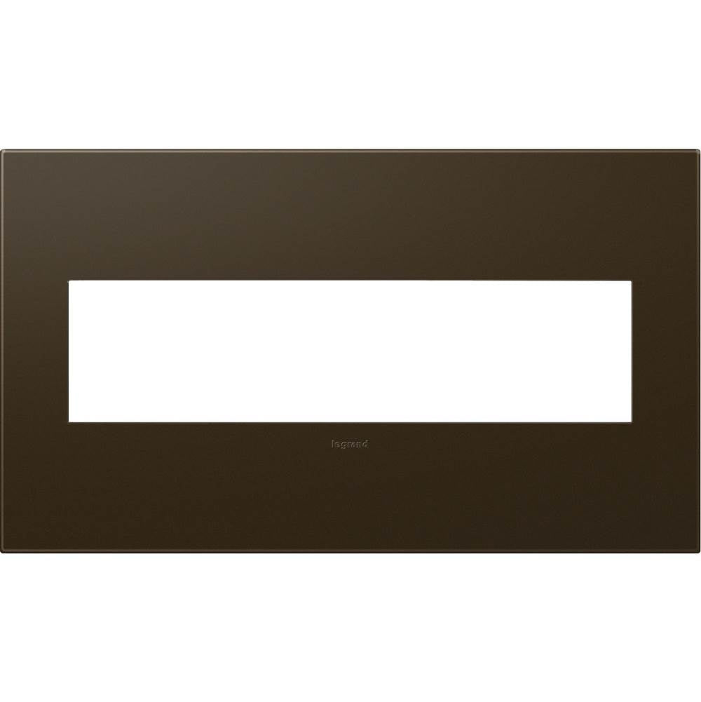 Legrand AWP4GBR4 Bronze Bronze, 4-gang Wall Plate Image 1