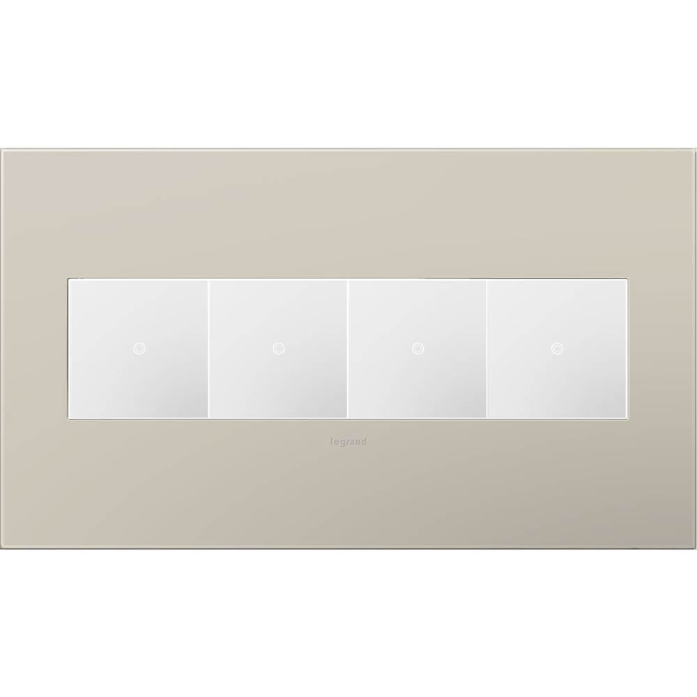 Legrand Adorne Pale Blue, 4-gang Wall Plate