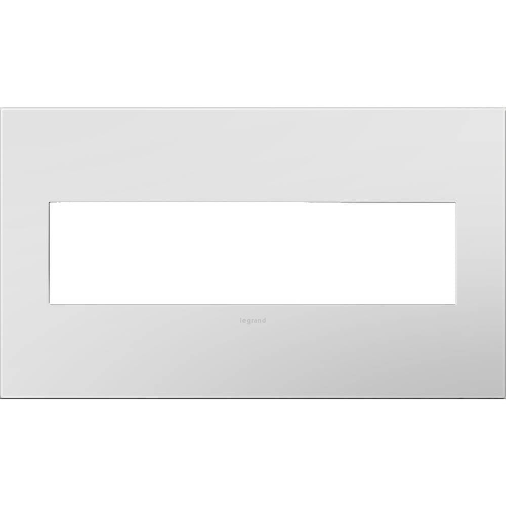 Legrand AWP4GPW4 Powder White Powder White, 4-gang Wall Plate Image 1